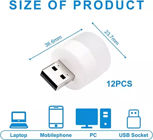USB لامپ ال ای دی Small Night Light قاب باز / Qabbaz