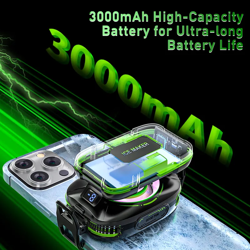 فن خنک کننده موبایل رادیاتوری باتری دار JS85 (4)