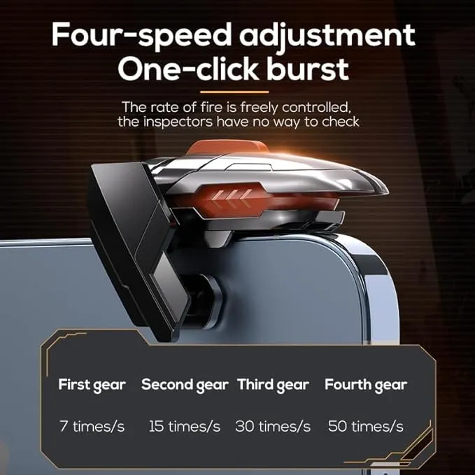 تریگر و دسته بازی لیزری شش انگشتی موبایل برند Memo مدل AK06 -قاب باز تریگر و دسته بازی لیزری شش انگشتی موبایل برند Memo مدل AK06 -قاب باز