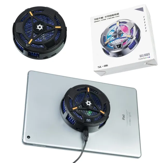 فن خنک کننده رادیاتوری مگنتی تبلت و آیپد مدل SL-06 - قاب باز فن خنک کننده رادیاتوری مگنتی تبلت و آیپد مدل SL-06 - قاب باز