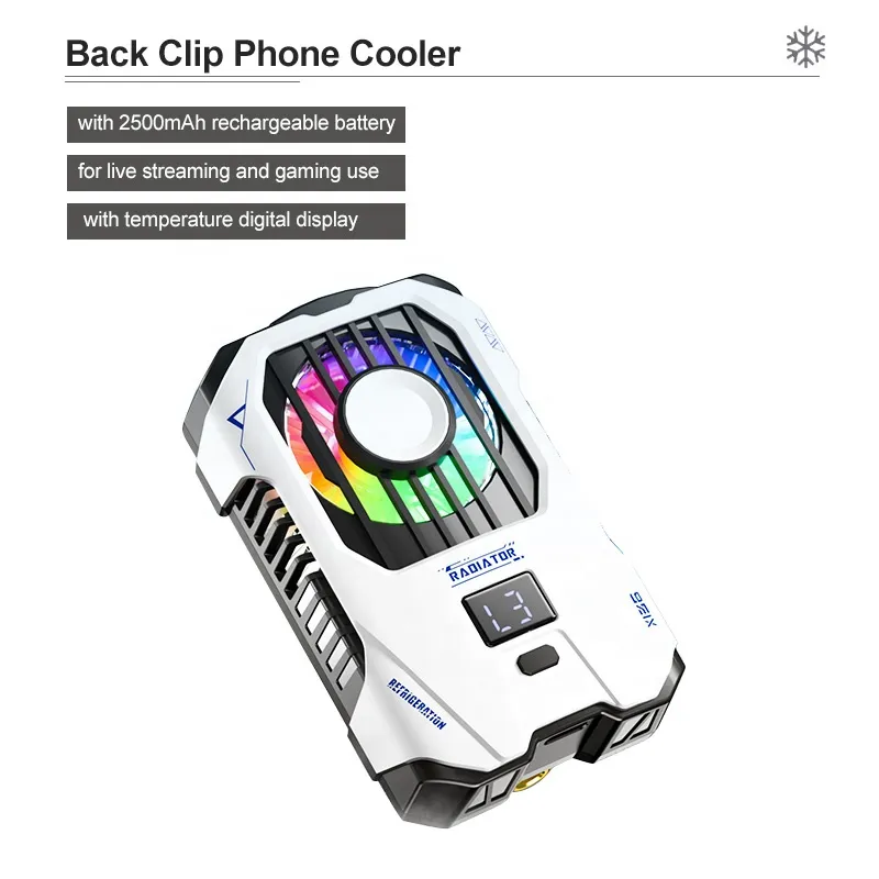 فن خنک کننده بازی موبایل رادیاتوری باتری دار مدل X136 (5)