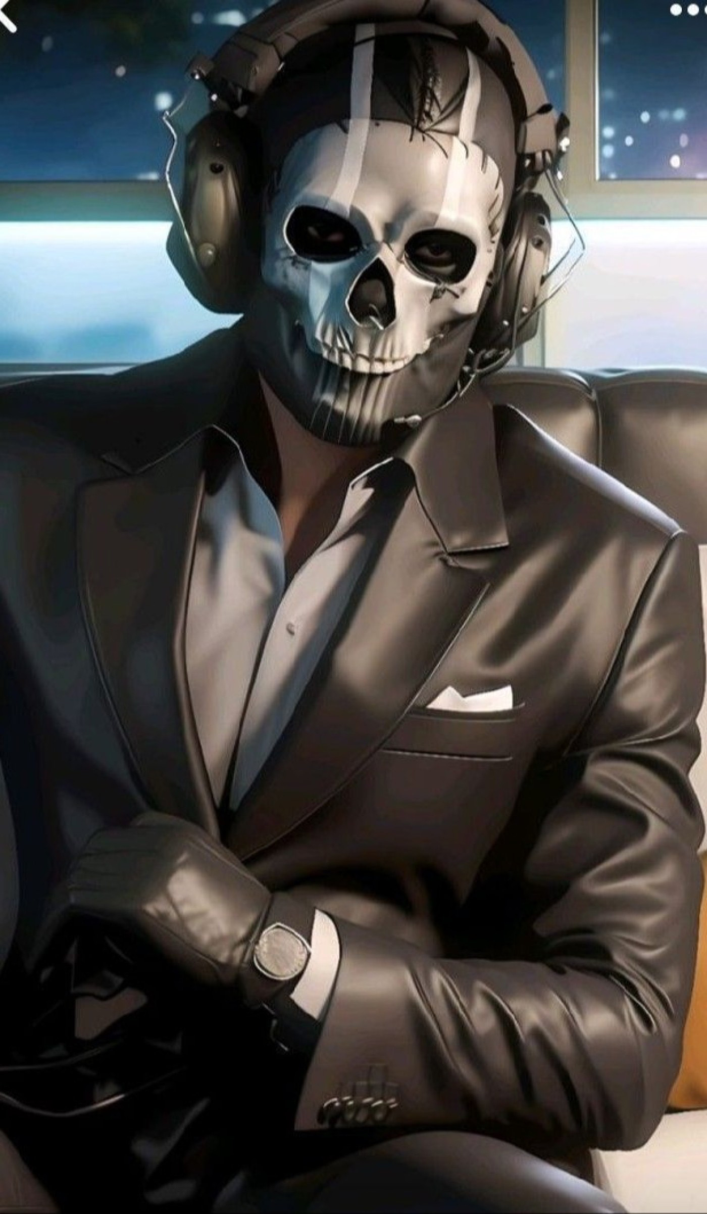 Ghost Call of Duty با ماسک اسکلتی